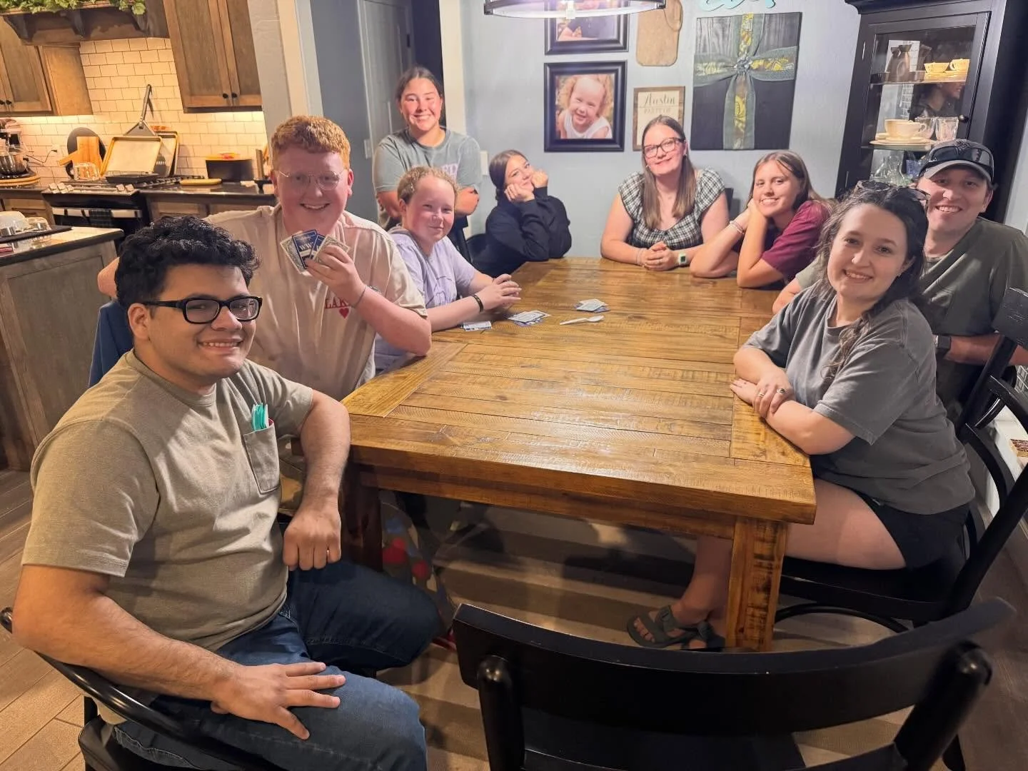 Last night our juniors had a Life Group hangout. Thank you to Matt &amp; Makaela for planning this and thank you to the Austin family for hosting! 🎉🍕🥄