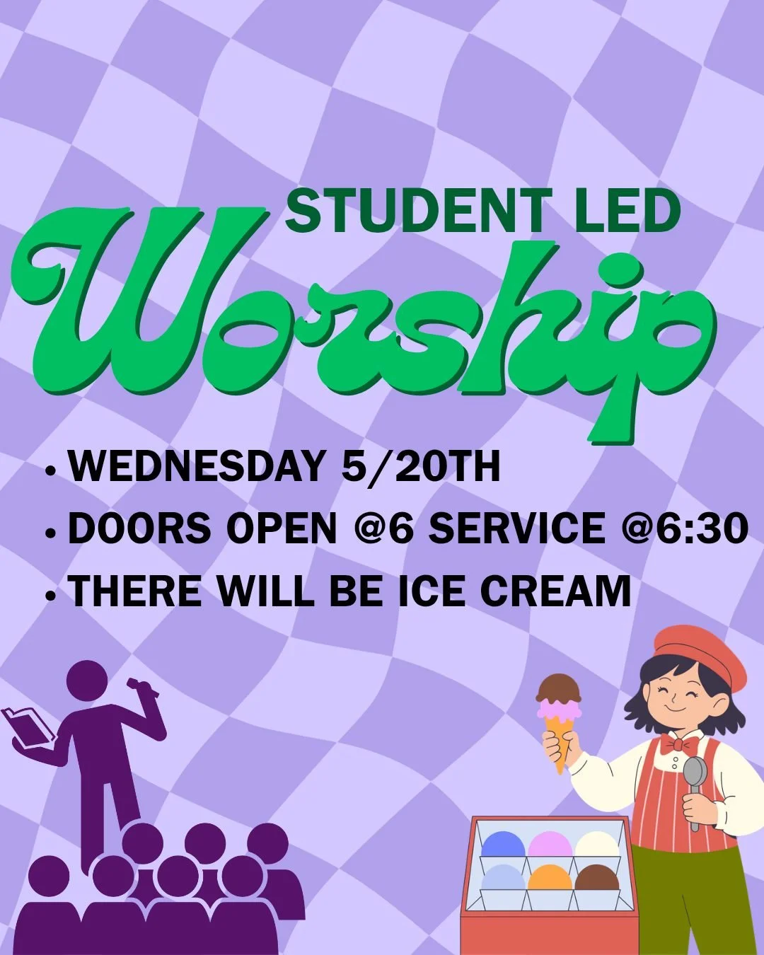 Tonight is Student Led Worship AND Summer Showdown! 

Students will be leading the first half of our night, so come and support them!

Then, week 2 of Summer Showdown! 
🔴 🟢 🔵 🟡 

Rep your team colors to earn points! Bring someone new to get tons 