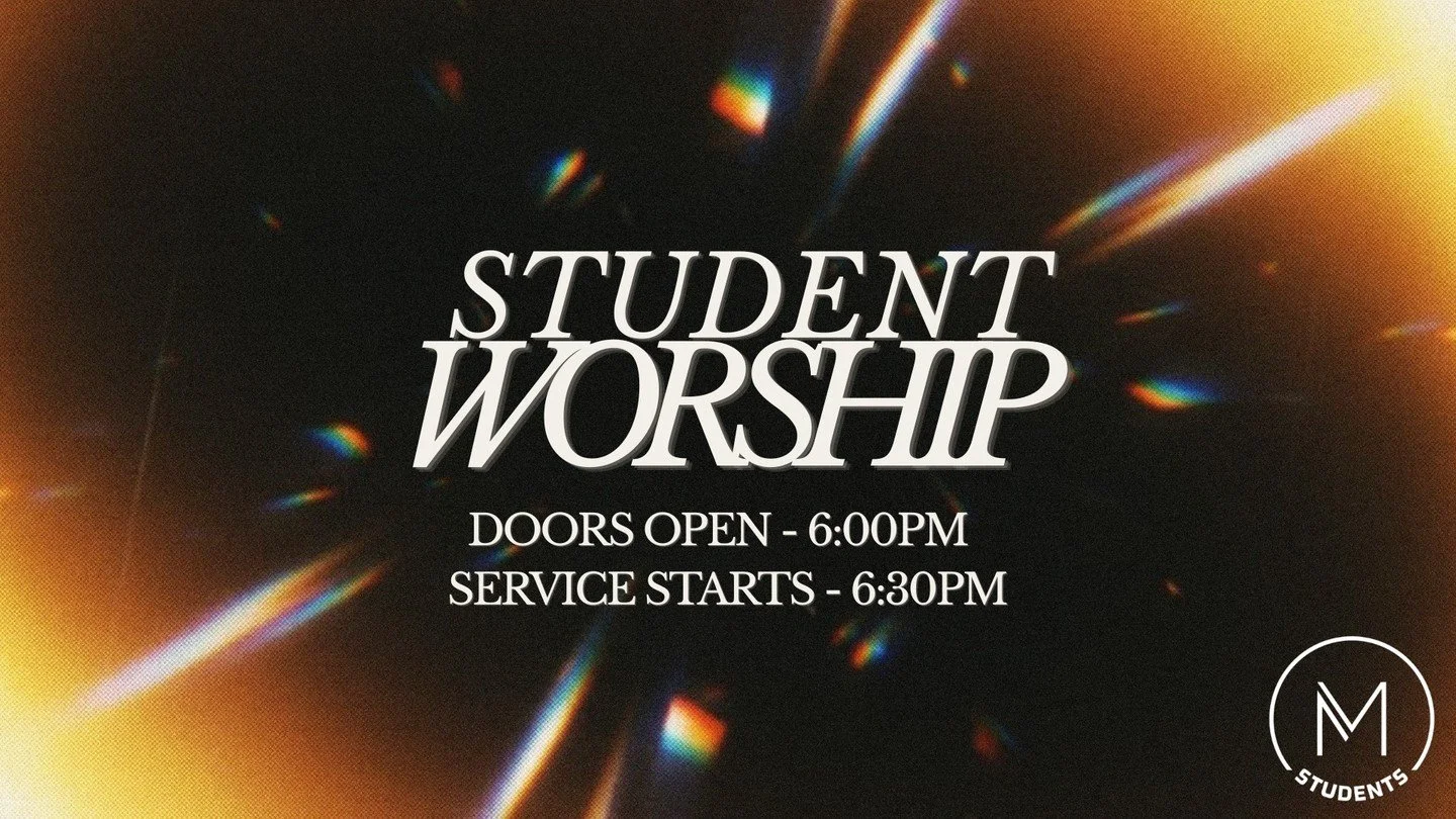 Tonight is our first student worship of the semester! 

We will have 🥨  starting at 6:00pm and the service starts at 6:30pm.
Bring someone with you!

Snacks &amp; Hangout
6:00PM - 6:25PM

Break &amp; Pre-Service
6:25PM - 6:30PM

Worship Service &amp