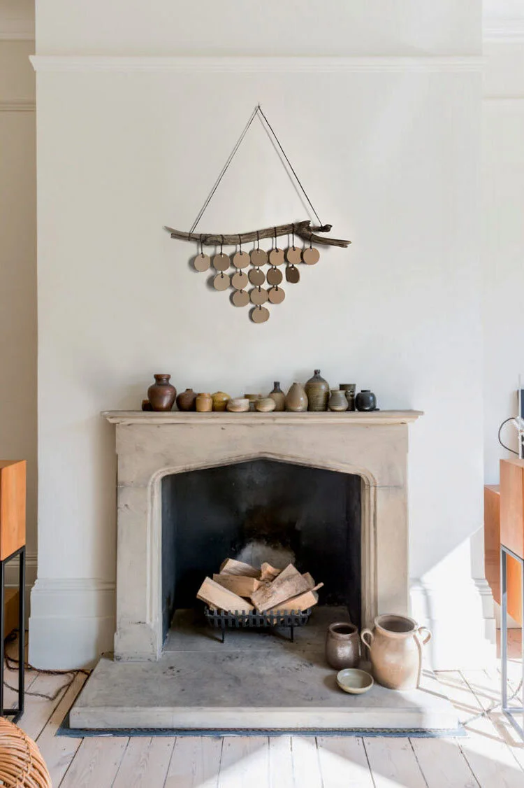 Above Fireplace Art, Handmade Ceramic Art & Objects, Wall Hangings Large, Ceramic Wall Hanging, stoneware wall-hanging by hand. Each piece is completely one-of-a-kind,