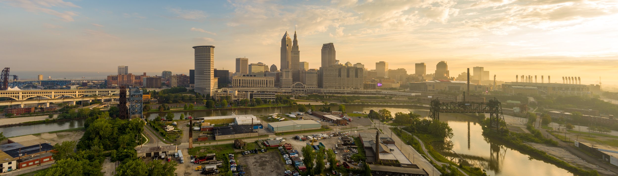 Cleveland Ohio Skyline - Sunrise 