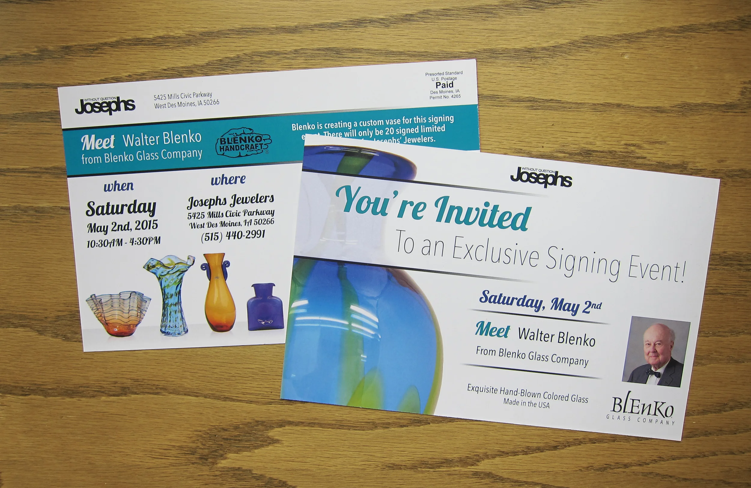 Josephs Jewelers Postcard