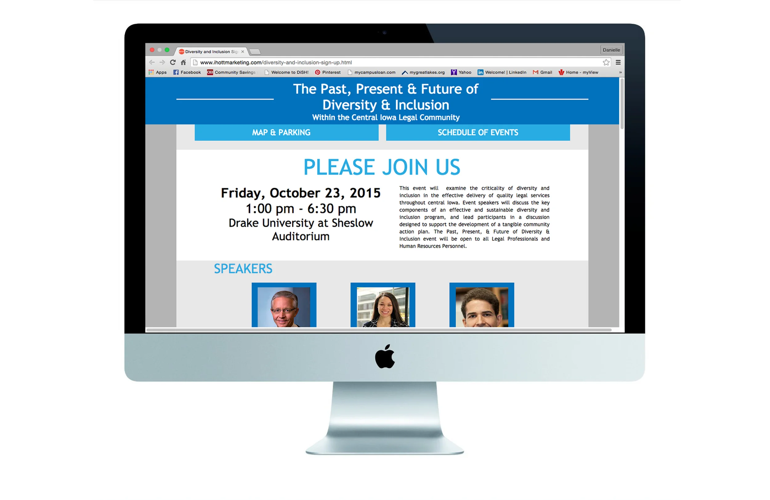 Diversity & Inclusion Event Landing Page