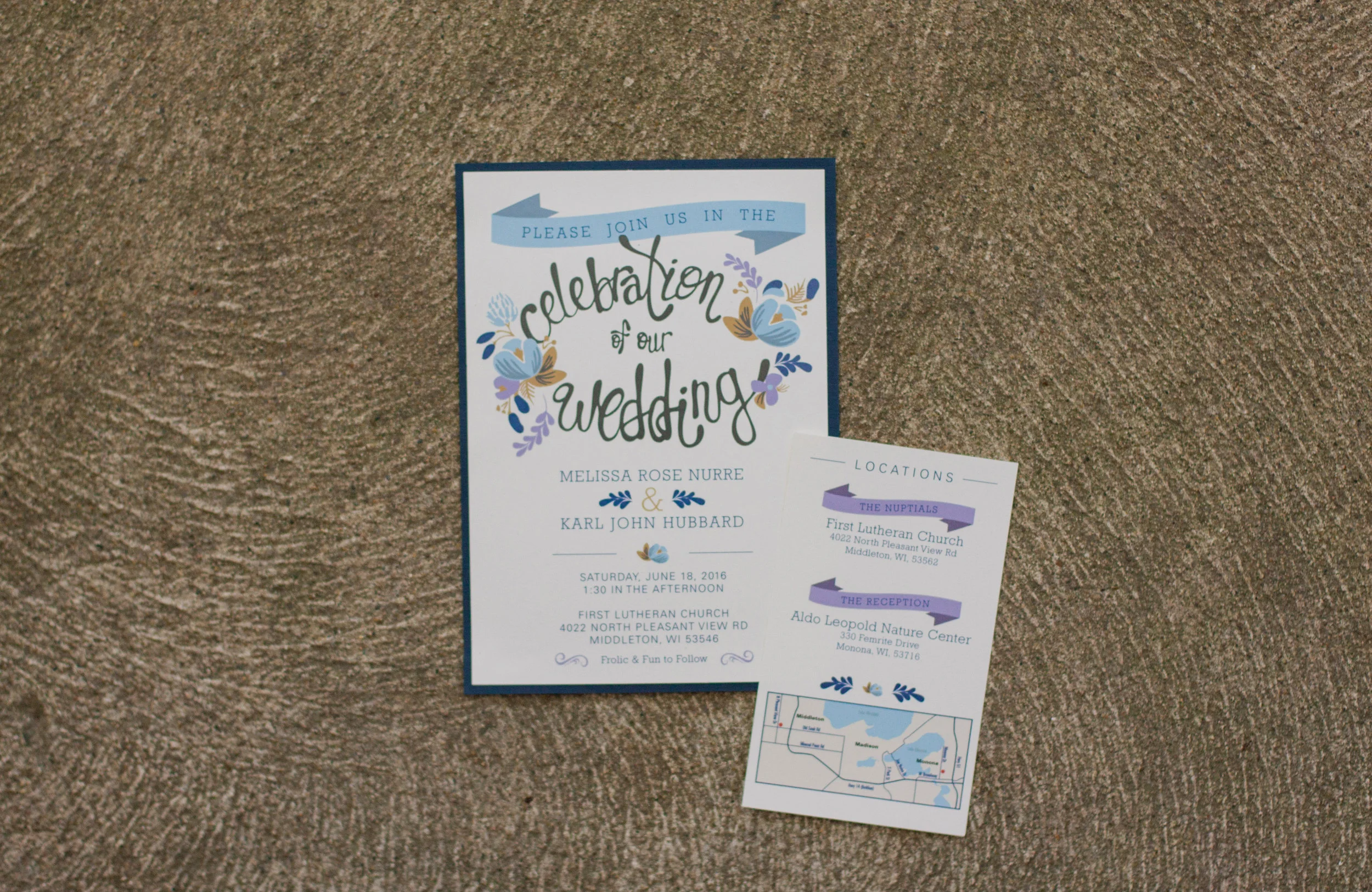 Karl and Melissa's Wedding Invite