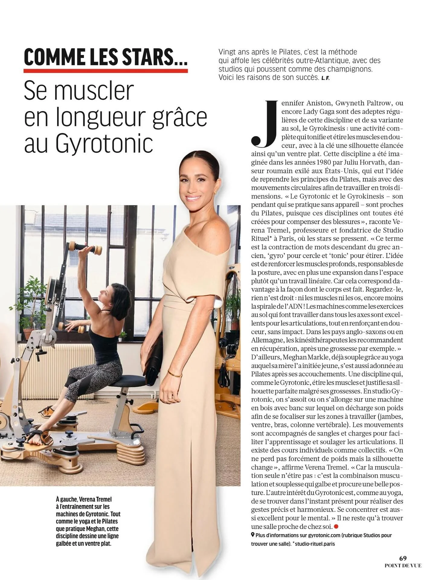 Les stars en raffolent&hellip;et nos &eacute;l&egrave;ves aussi !😍

La m&eacute;thode Gyrotonic&reg;️ et Gyrokinesis&reg;️ renforcent les muscles profonds, am&eacute;liorent la posture et particuli&egrave;rement b&eacute;n&eacute;fique pour les arti
