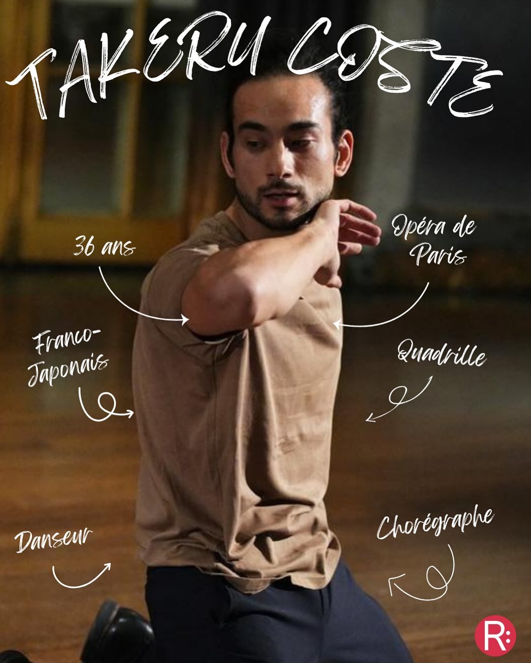 Nous avons le plaisir de vous proposer une Masterclass exceptionnelle au sein de notre studio!

Au programme: rencontre et &eacute;change, suivi d&rsquo;un cours donn&eacute; par @takerucoste, danseur &agrave; l&rsquo;Op&eacute;ra de Paris et interpr