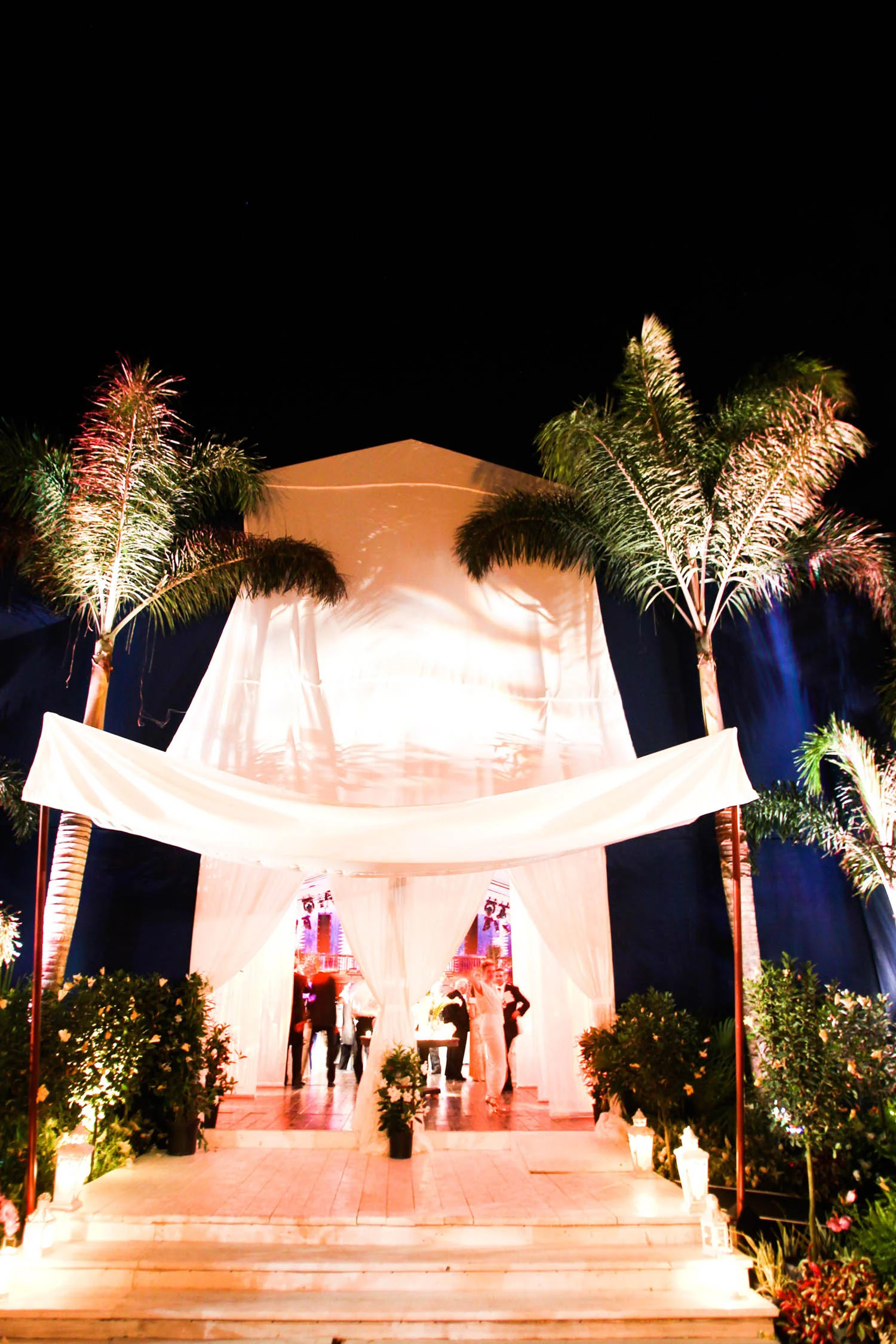 VAN WYCK After party tent at a Bahamas wedding.