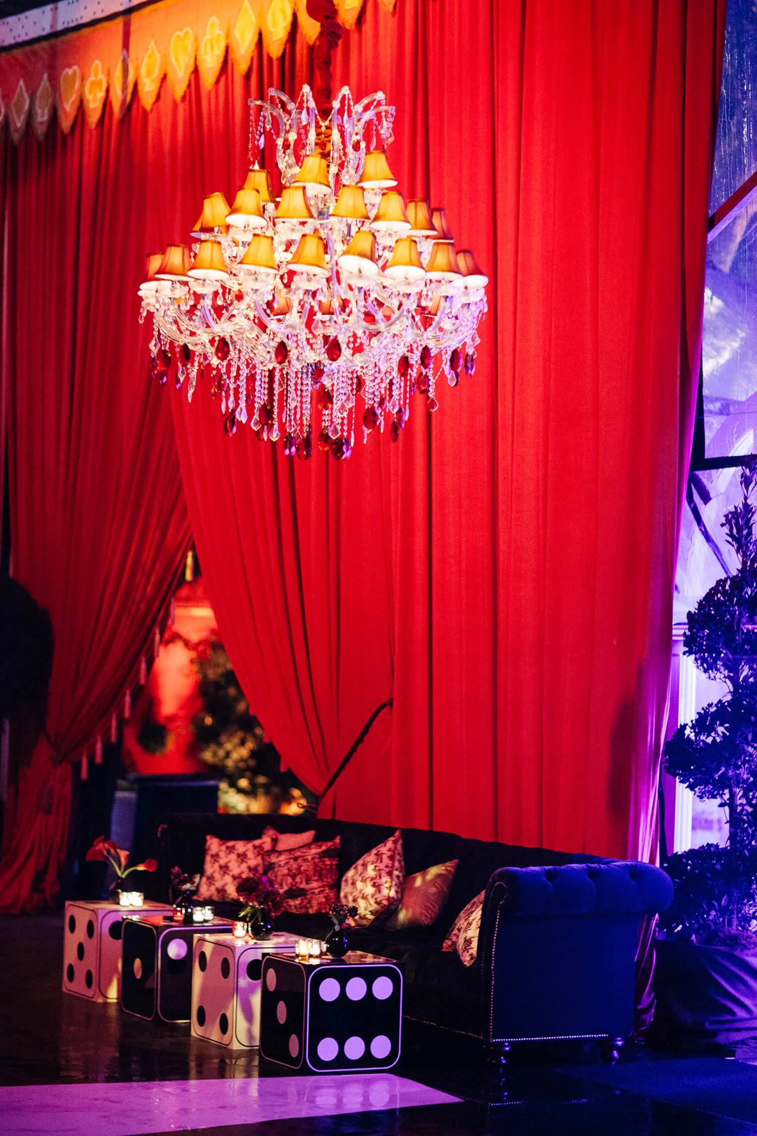 VAN WYCK Inside one of the tents at an Alice in Wonderland themed debutante ball in New Orleans.
