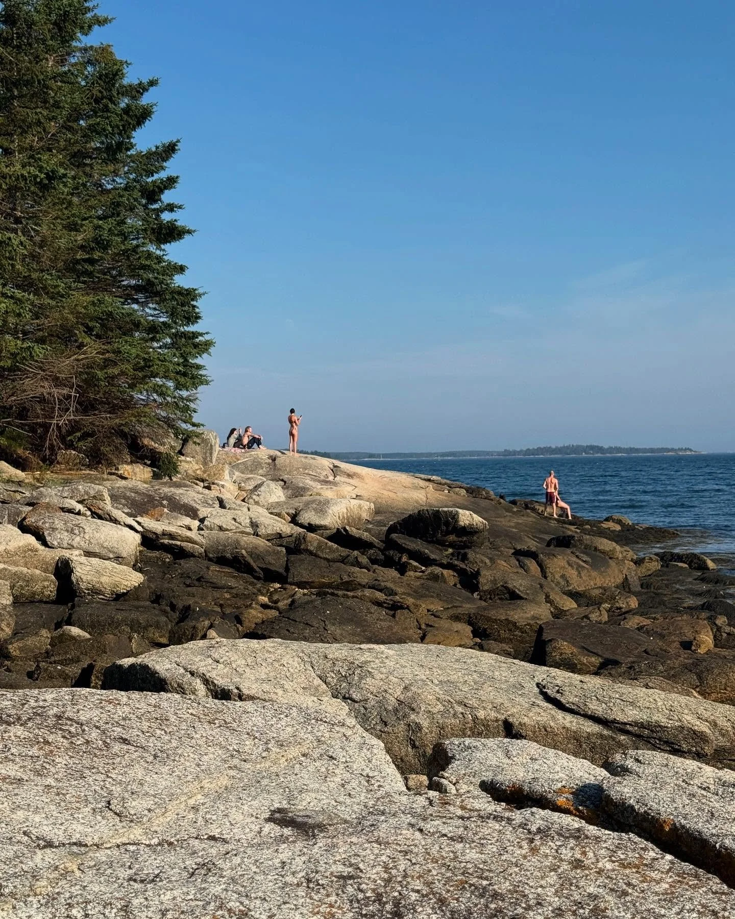 A fairly low key, glorious summer Sunday.  Rallied at the end to visit nearby Birch Point State Park to soak in some sun while lying upon the warm rocks.  Then headed to Owls Head Light beach for sunset. Blessed. 😌🙏