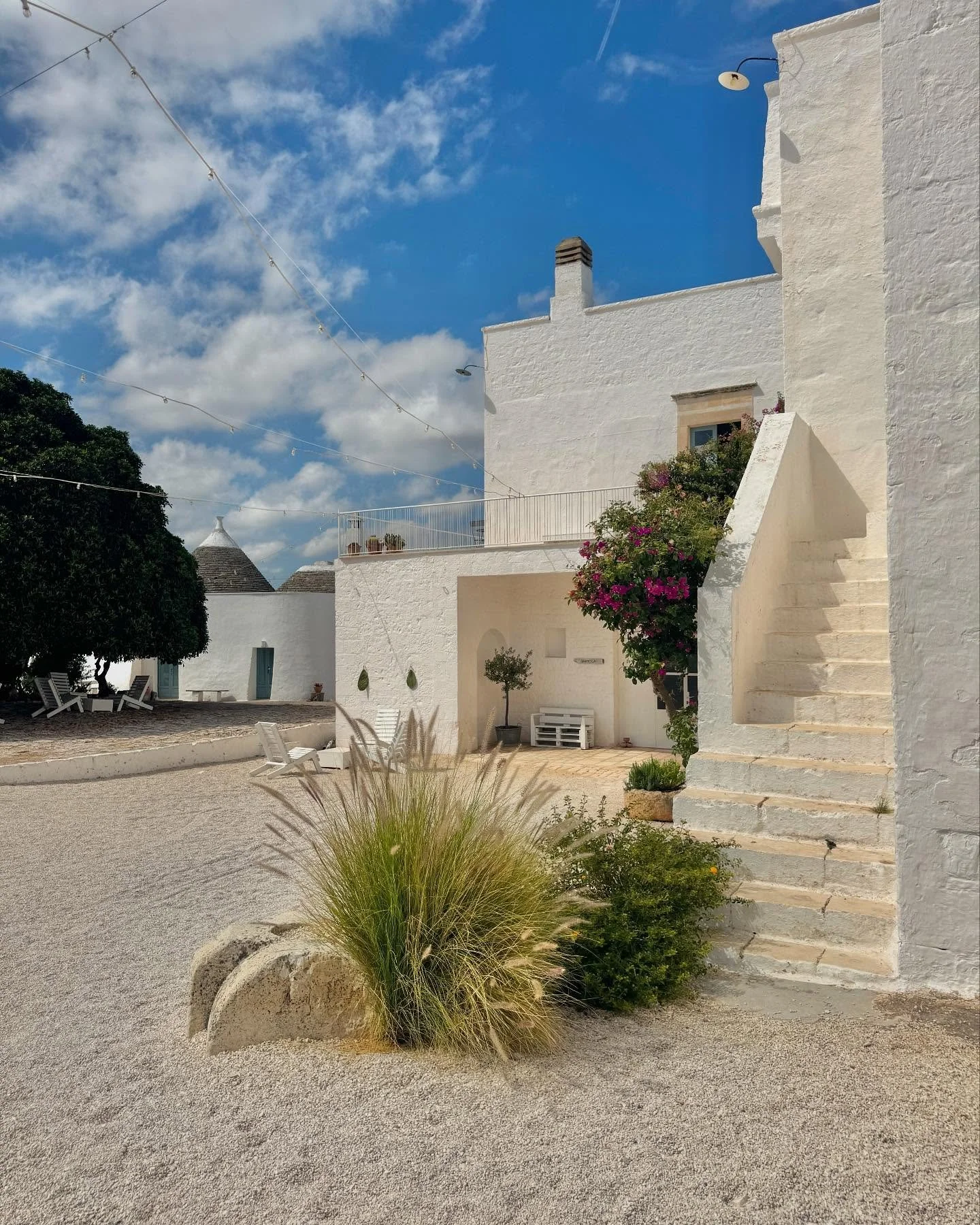 Home for the next week in a beautiful masseria in Pulgia, Italy.  Looking forward to transformative week lead yogis, Sherry Smith and Ellen McCay. 🧘🌊✨