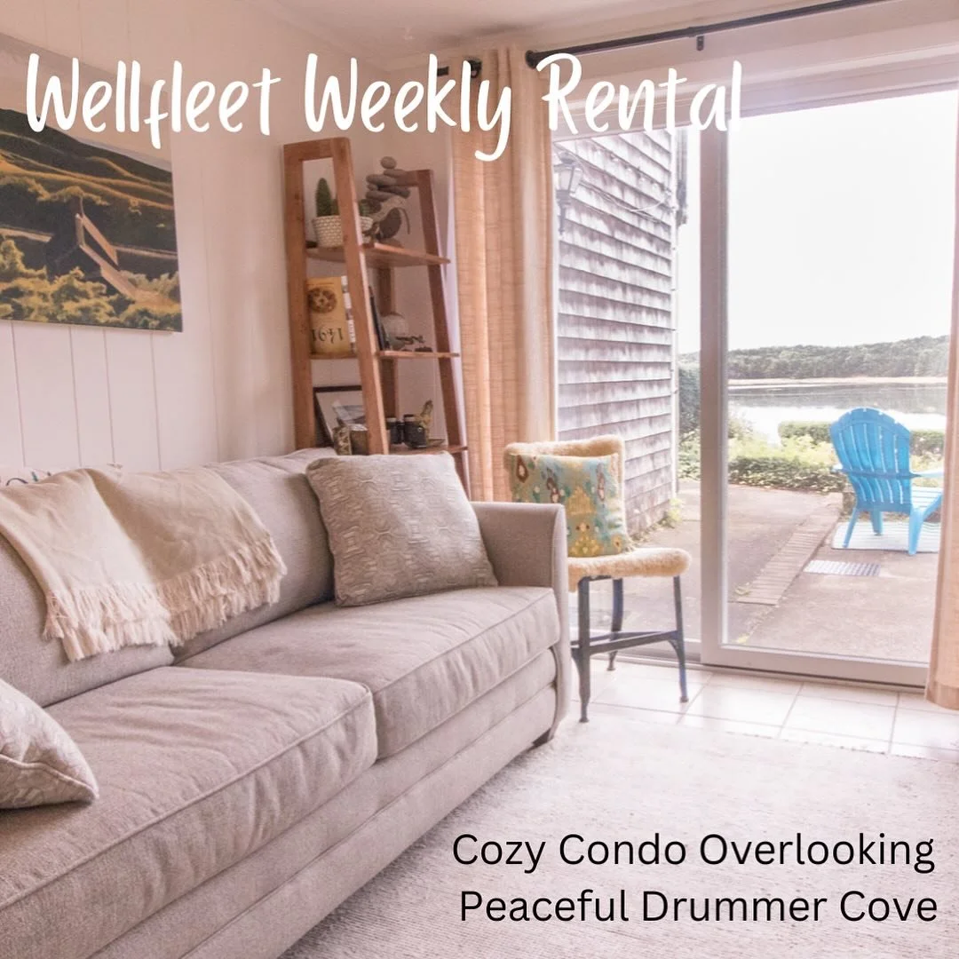 It&rsquo;s the perfect time to plan ahead for sunnier days.  Now booking weekly stays at cozy condo on Drummer Cove, Wellfleet.  Details can be found in bio link. 
😎⛱️🌊🐳🦪🛶🦈🏄