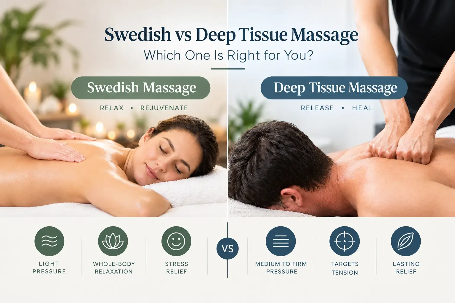 Swedish vs Deep Tissue Massage: Which One Is Right for You