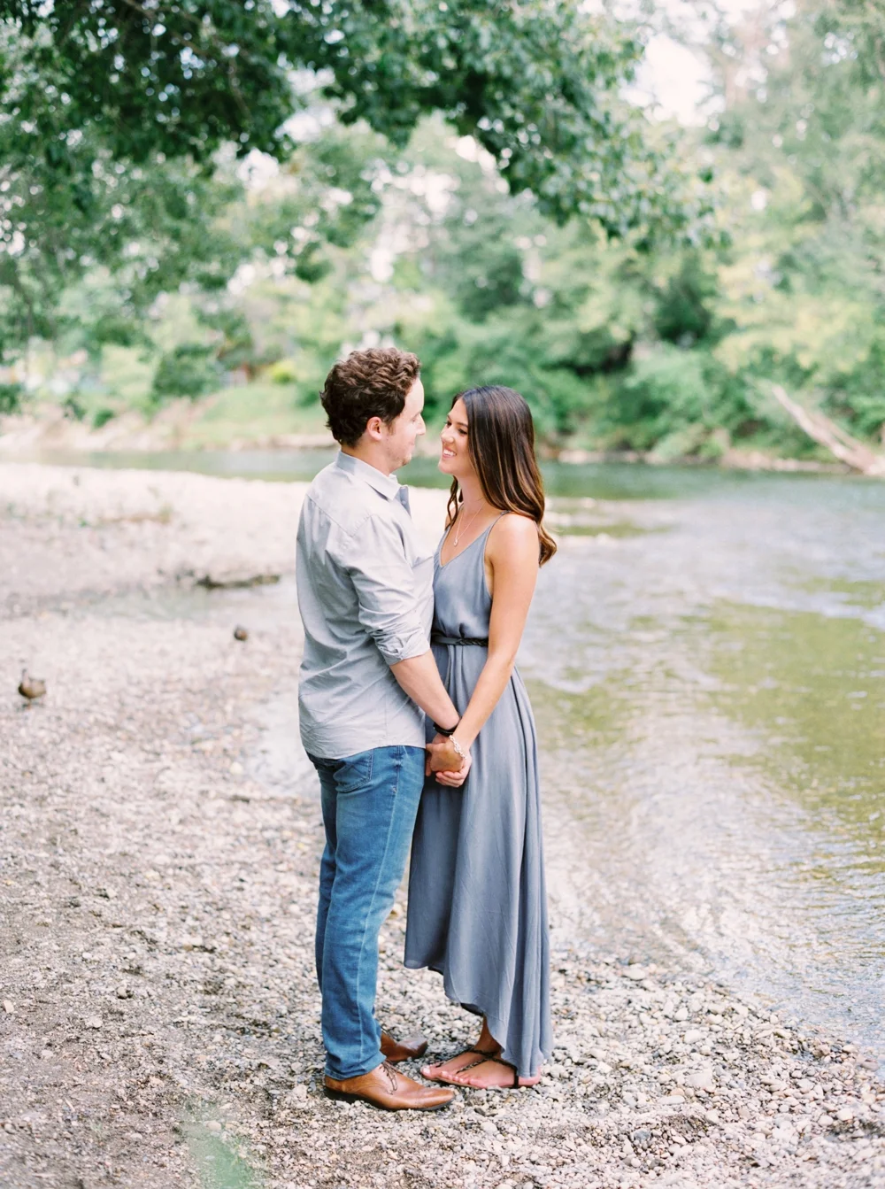 Calgary Wedding Photographers | Downtown Calgary Engagement Session | Mission River Session | Ducks Engagement Photography