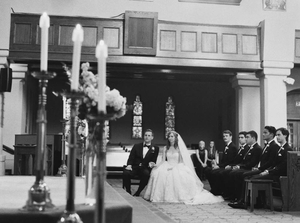 Calgary Wedding Photographer | Canmore Wedding Photographers | Banff Wedding Photography | Fairmont Palliser | Calgary Church | Blue bridesmaids