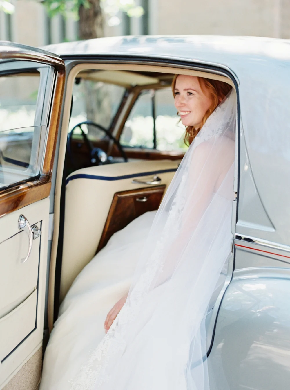 Calgary Wedding Photographer | Canmore Wedding Photographers | Banff Wedding Photography | Fairmont Palliser | Calgary Church | Blue bridesmaids | Vintage Car