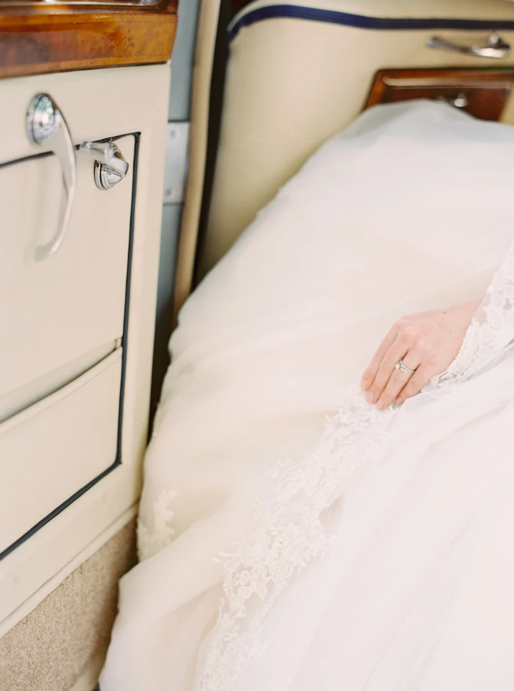 Calgary Wedding Photographer | Canmore Wedding Photographers | Banff Wedding Photography | Fairmont Palliser | Calgary Church | Blue bridesmaids | Vintage Car