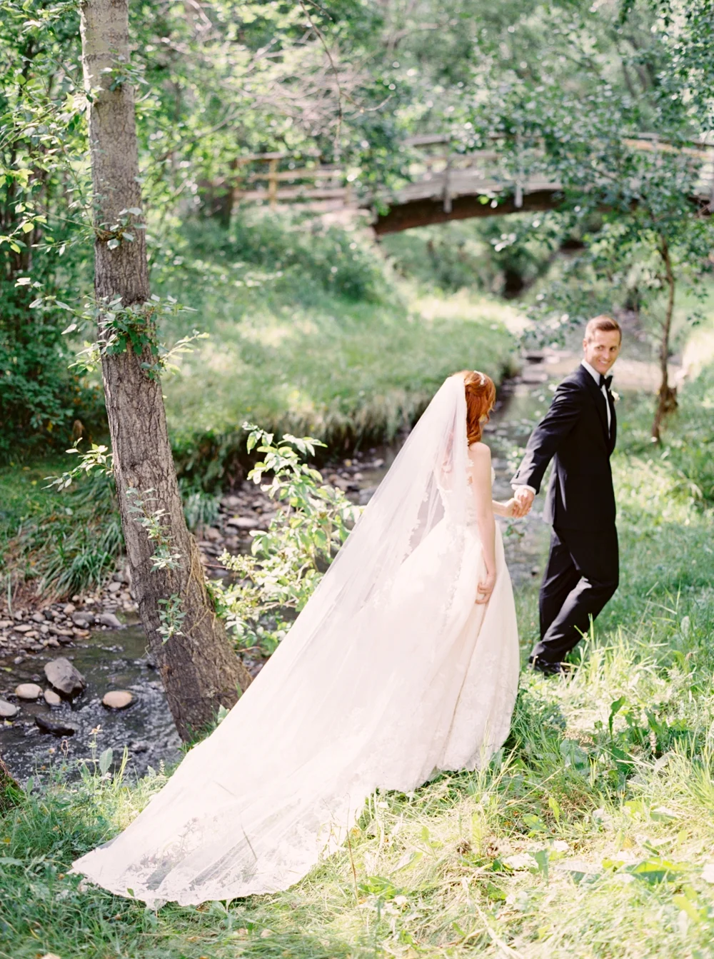 Calgary Wedding Photographer | Canmore Wedding Photographers | Banff Wedding Photography | Fairmont Palliser | Calgary Church | Blue bridesmaids | Vintage Car