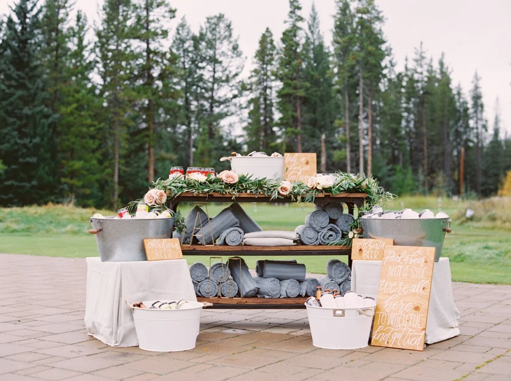 Calgary Wedding Photographers | Canmore Silvertip Resort Wedding | Outdoor Ceremony | California Rustic Boho Wedding