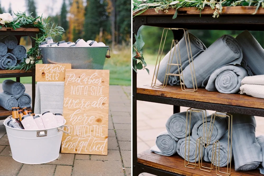 Calgary Wedding Photographers | Canmore Silvertip Resort Wedding | Outdoor Ceremony | California Rustic Boho Wedding