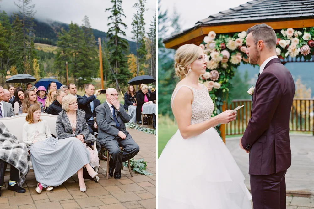 Calgary Wedding Photographers | Canmore Silvertip Resort Wedding | Outdoor Ceremony | California Rustic Boho Wedding