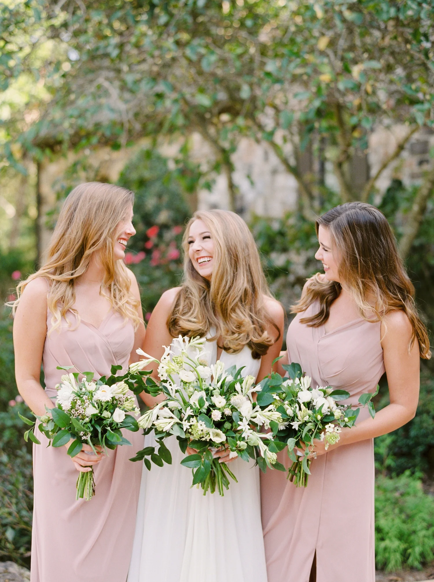 Calgary wedding photographers | georgia wedding photographers | fine art film | Justine Milton Photography | georgia wedding | wedding dress | pastel bouquet | pastel wedding | bridesmaids portraits