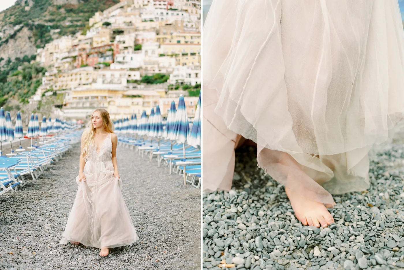 Positano Bridal Session | Amalfi Coast Wedding Photographers | Samuelle Couture Wedding Dress | Justine Milton Photography