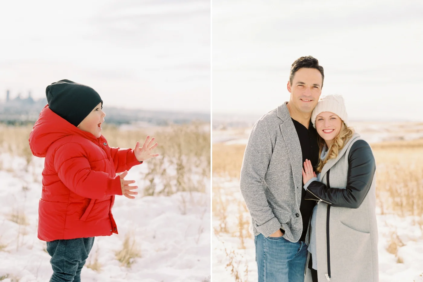 winter family photographers | calgary family mini sessions | Justine Milton Photography