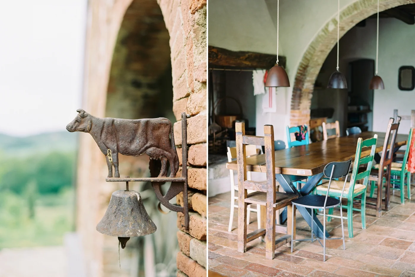 Commercial interior photography | luxury hotel tuscany italy Follonico | film photographers Justine Milton
