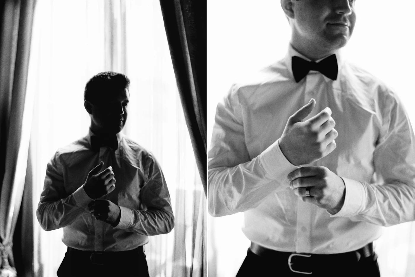 Venice italy wedding photographers | long sleeve wedding dress | italy vow renewal | justine milton fine art film photographer | getting ready portraits black and white film