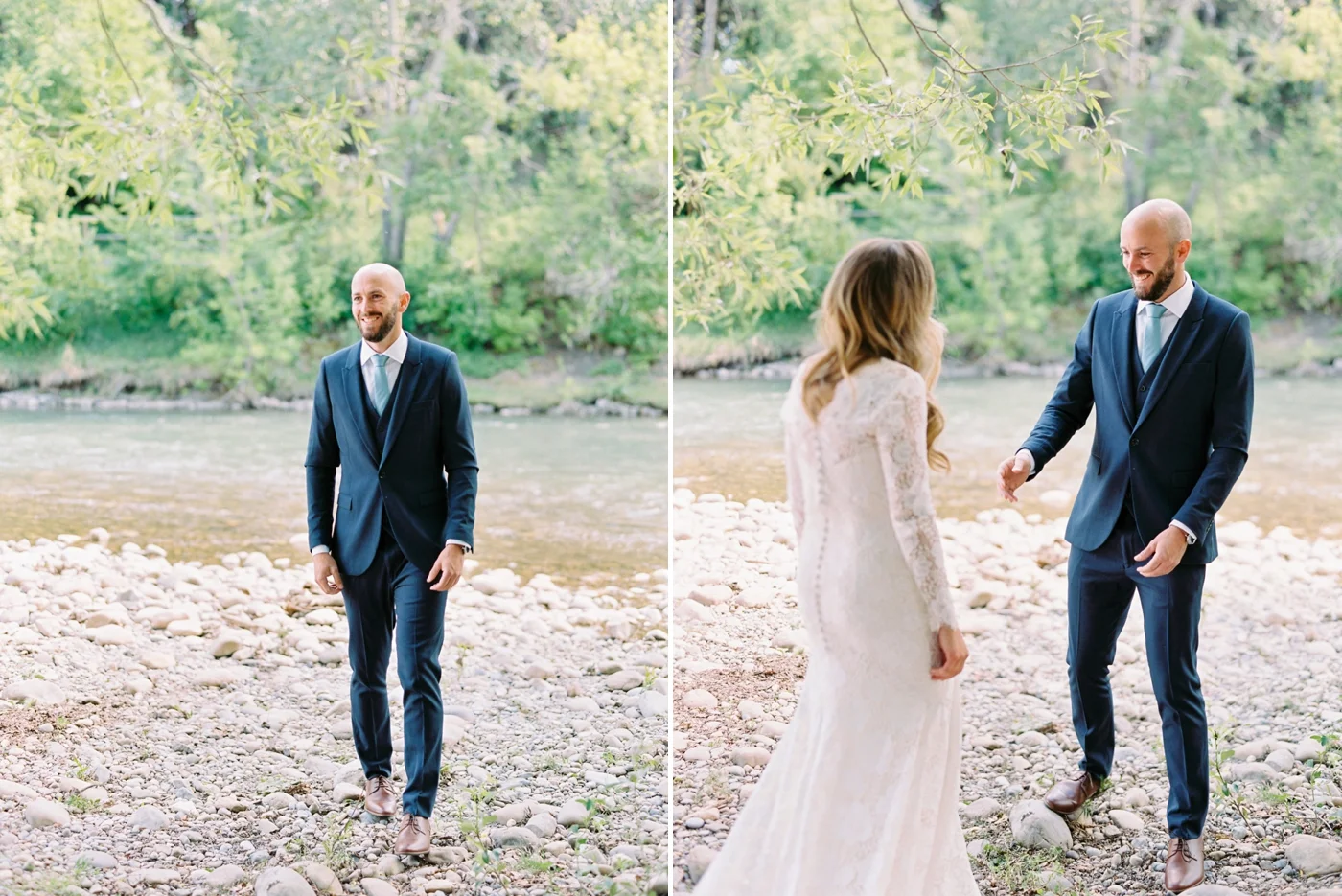Calgary wedding photographers | The Gathered Farm Wedding | Justine milton fine art film photographer | Frist Look