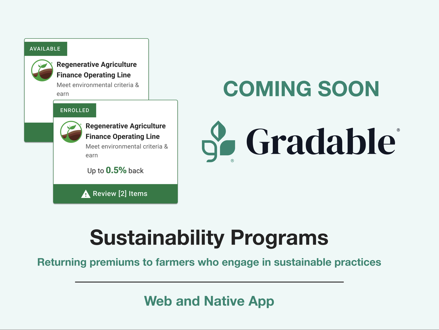 Sustainability Programs at Gradable