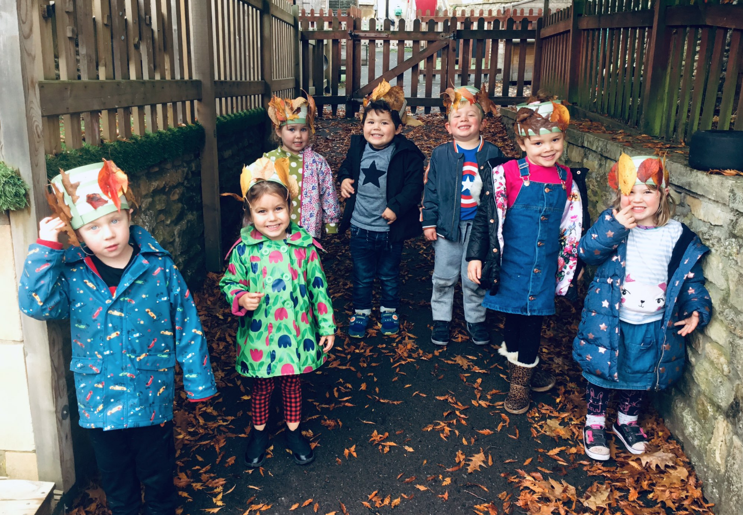 So pleased with their creations.