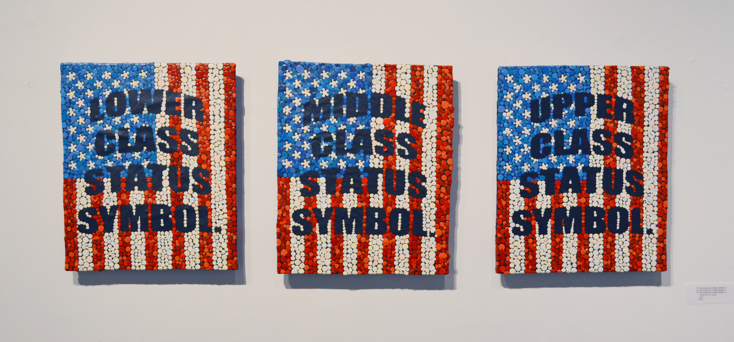 ...But There Is No Class System In Our Country17 x 50” 2016Latex on Panel