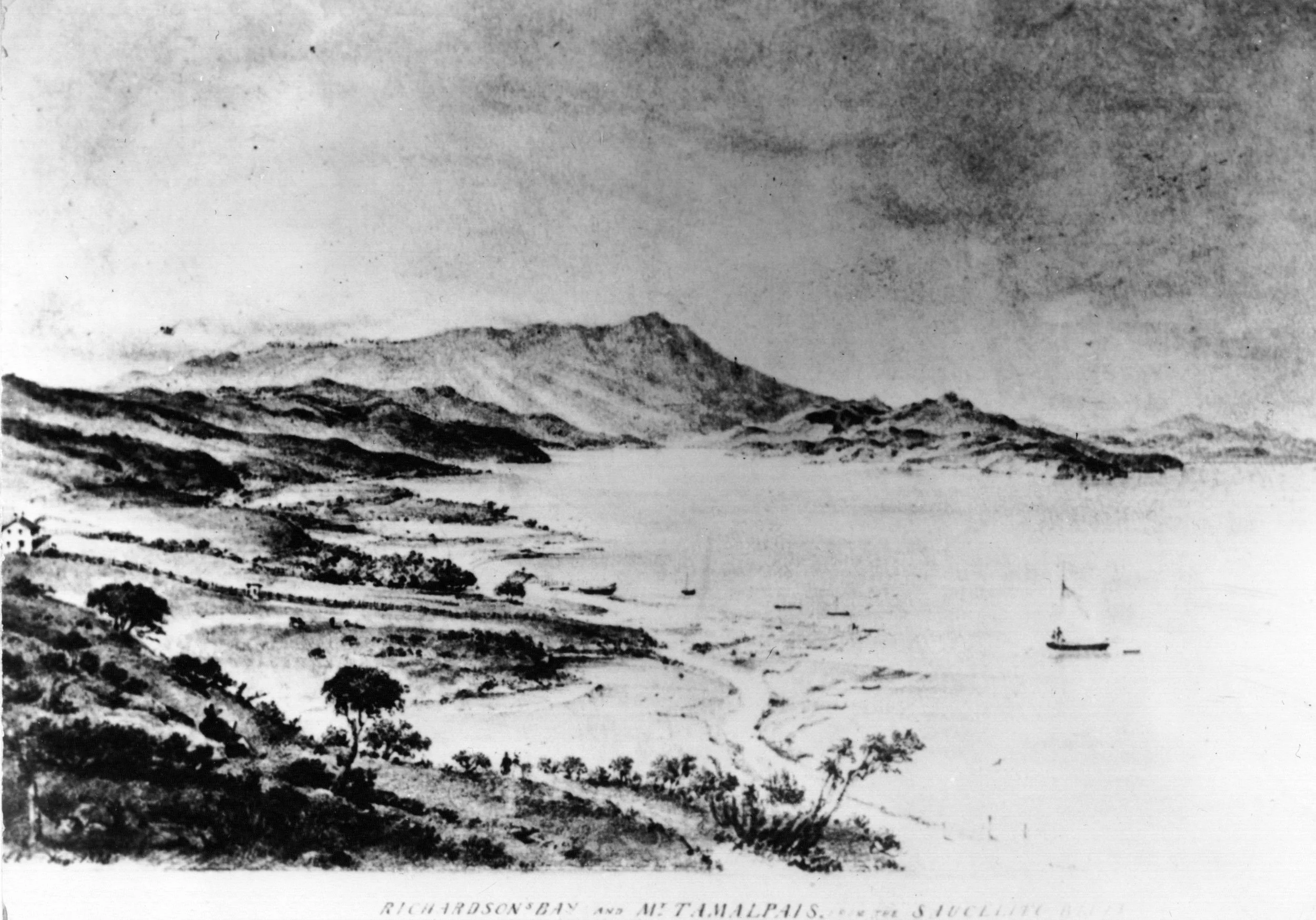 Richardson’s homesite c. 1841. Photo courtesy of Sausalito Historical Society and Sausalito Woman’s Club