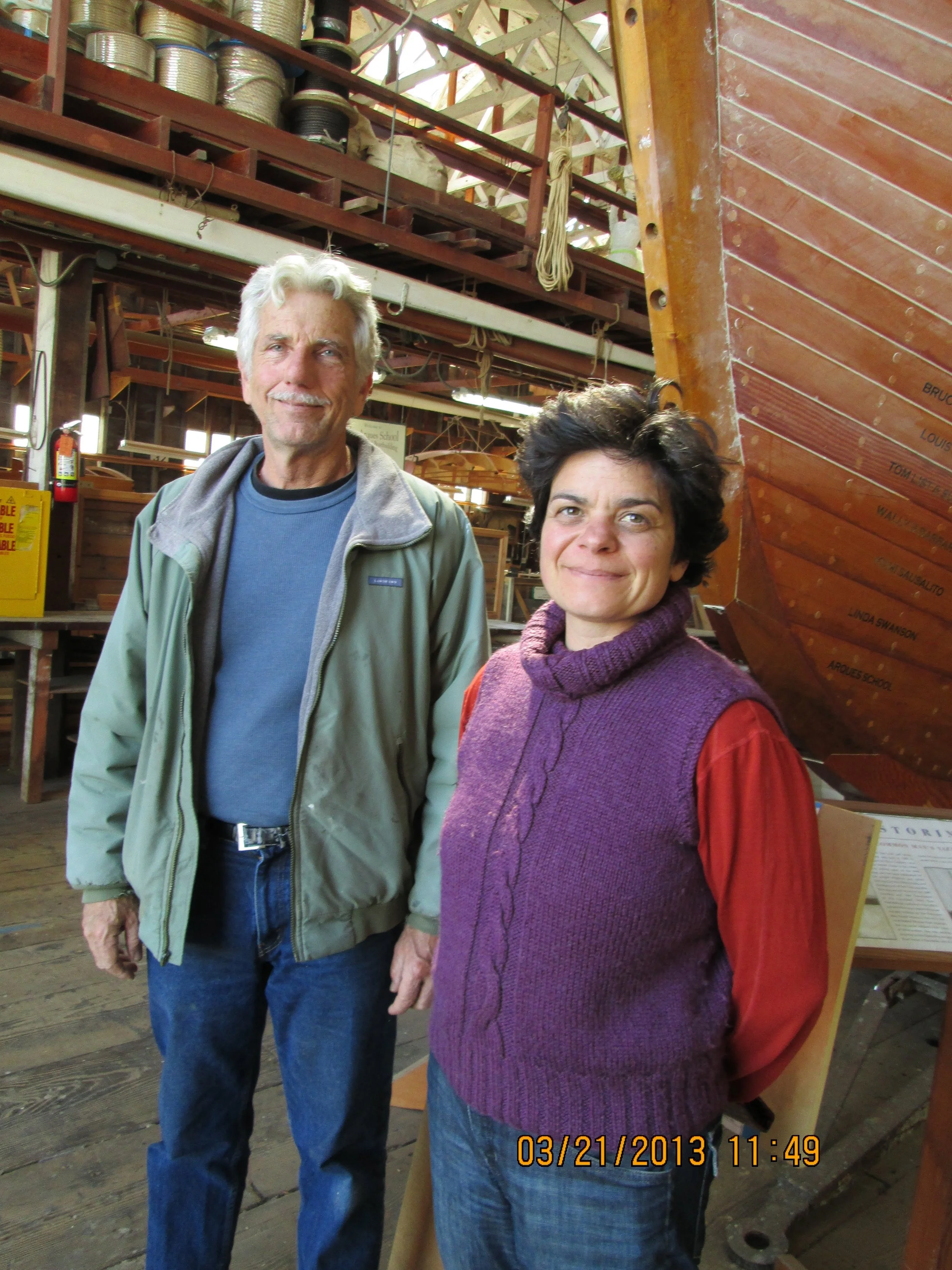 Bob Darr and Andrea Rey in front of the FREDA Photo by Steefenie Wicks