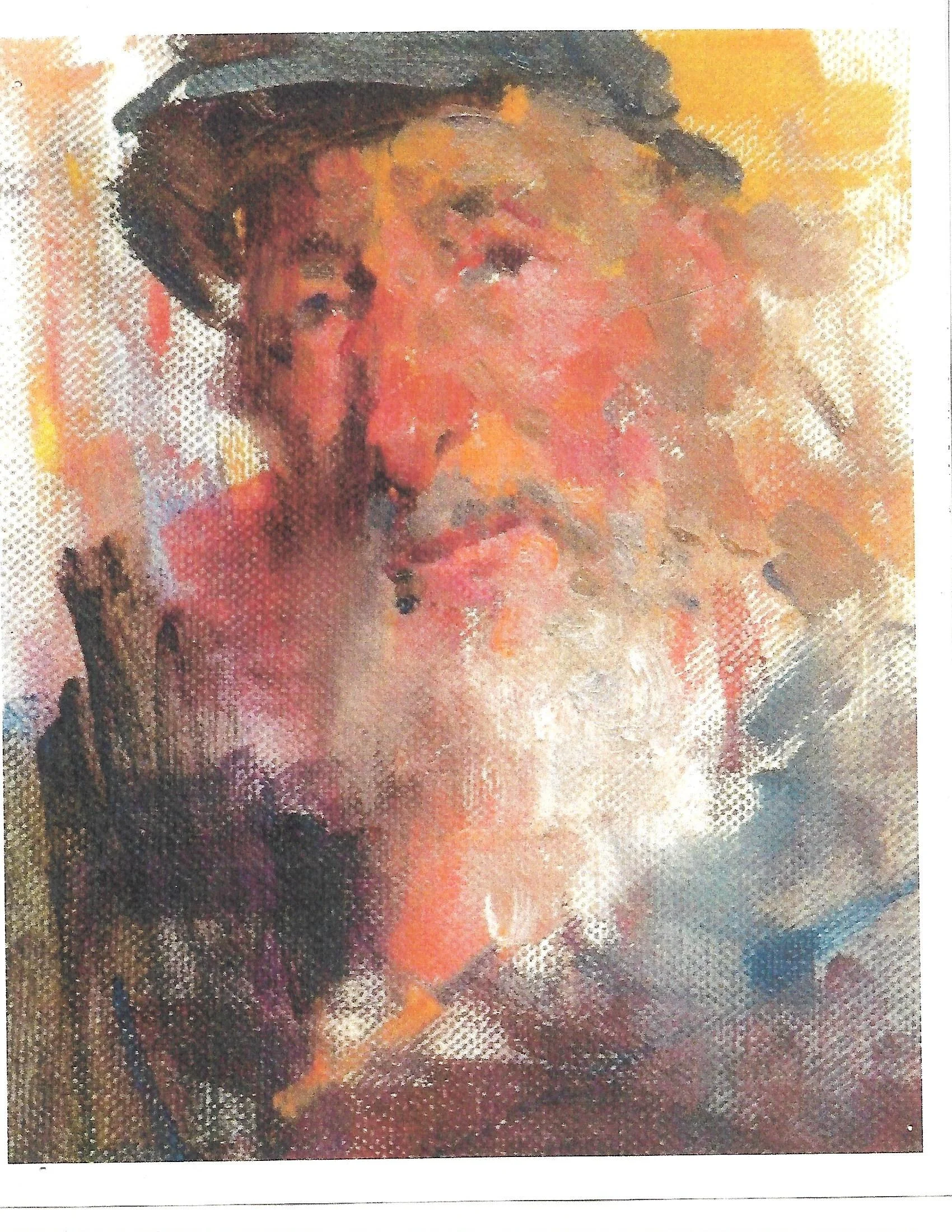 Portrait of Larry Moyer by an unknown artist Courtesy of Bill Kirsch