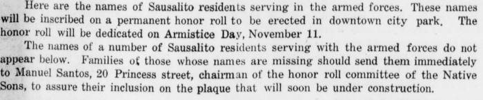 Sausalito News September 1943