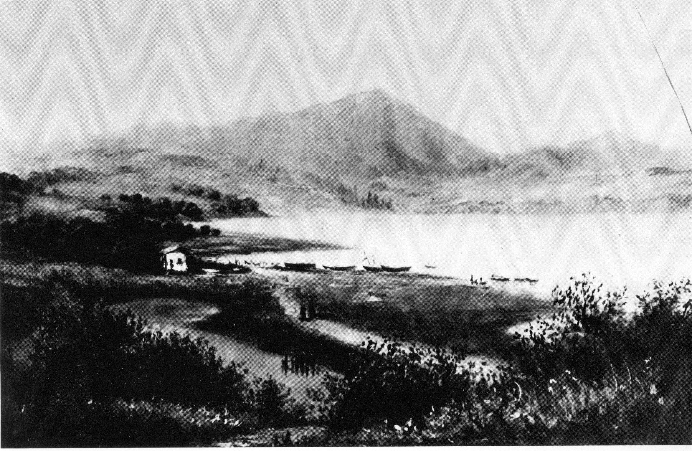 This anonymous painting of Wm. Richardson’s home c. 1845 is from the Bancroft Library. It appears in Jack Tracy’s book, Moments in Time.