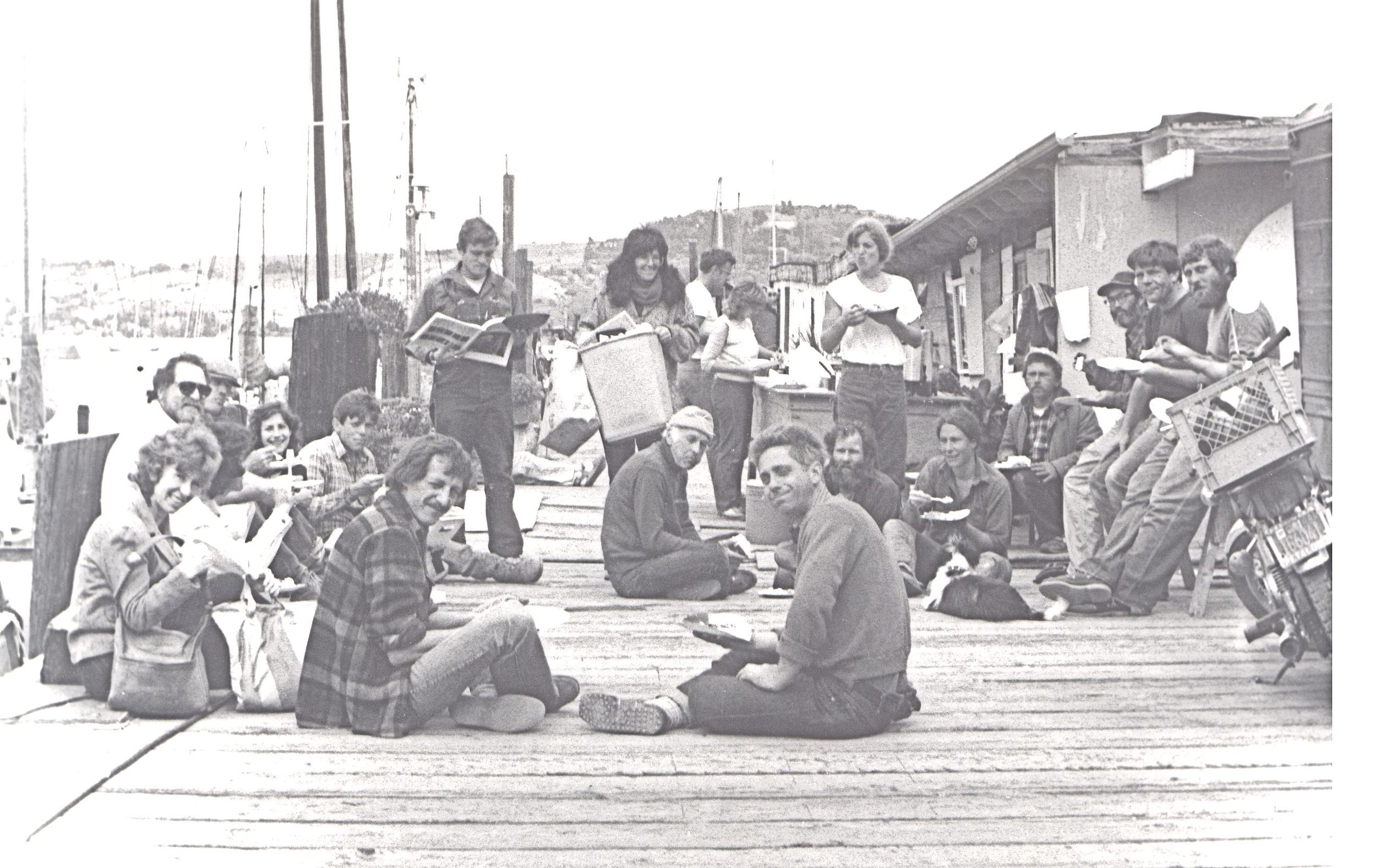 Galilee Harbor group shot 1986 (Jack Van der Muelen front left) Photo BY Steefenie Wicks