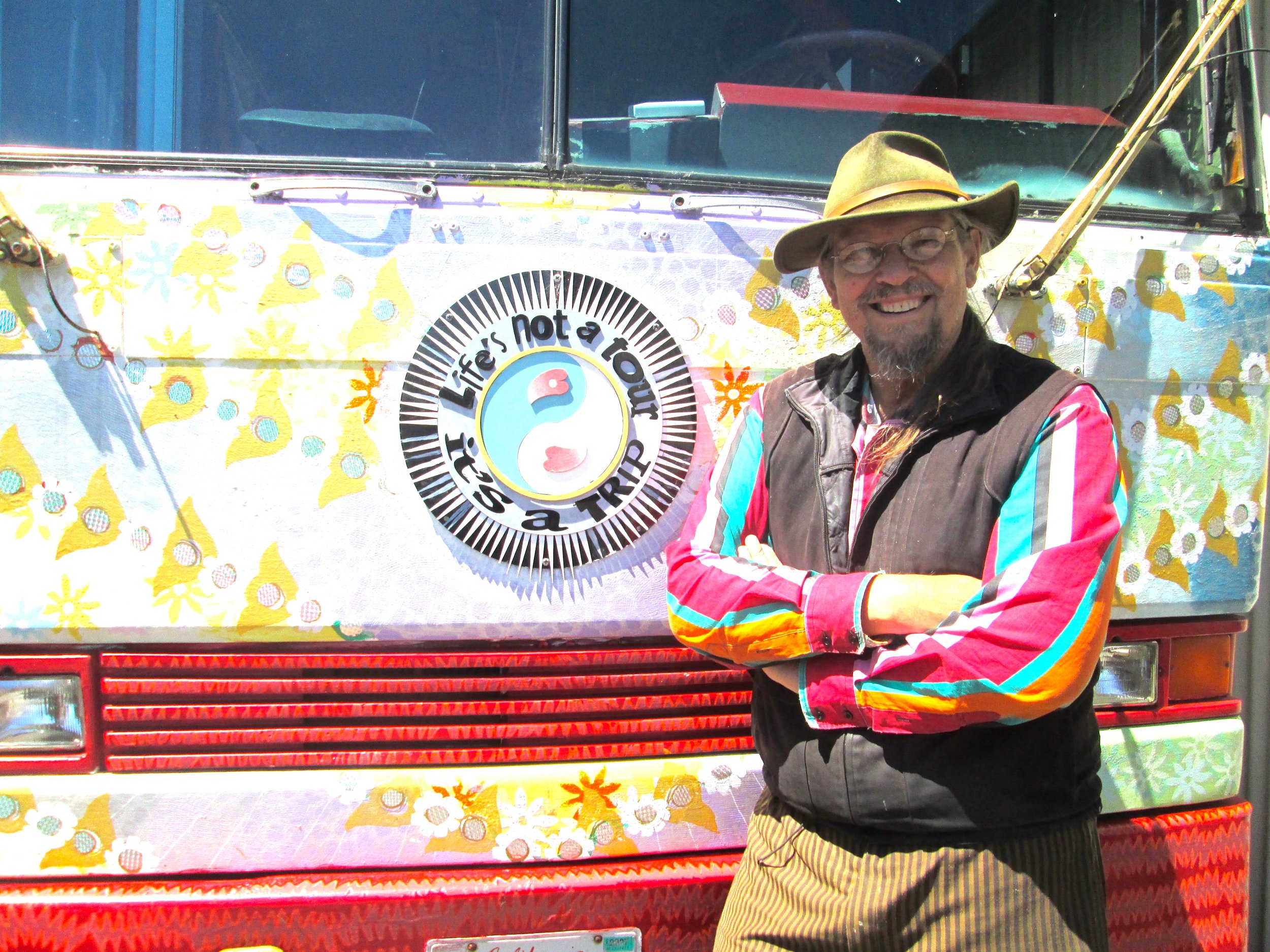 Chris Hardman and his Magic Bus Photo by Steefenie Wicks