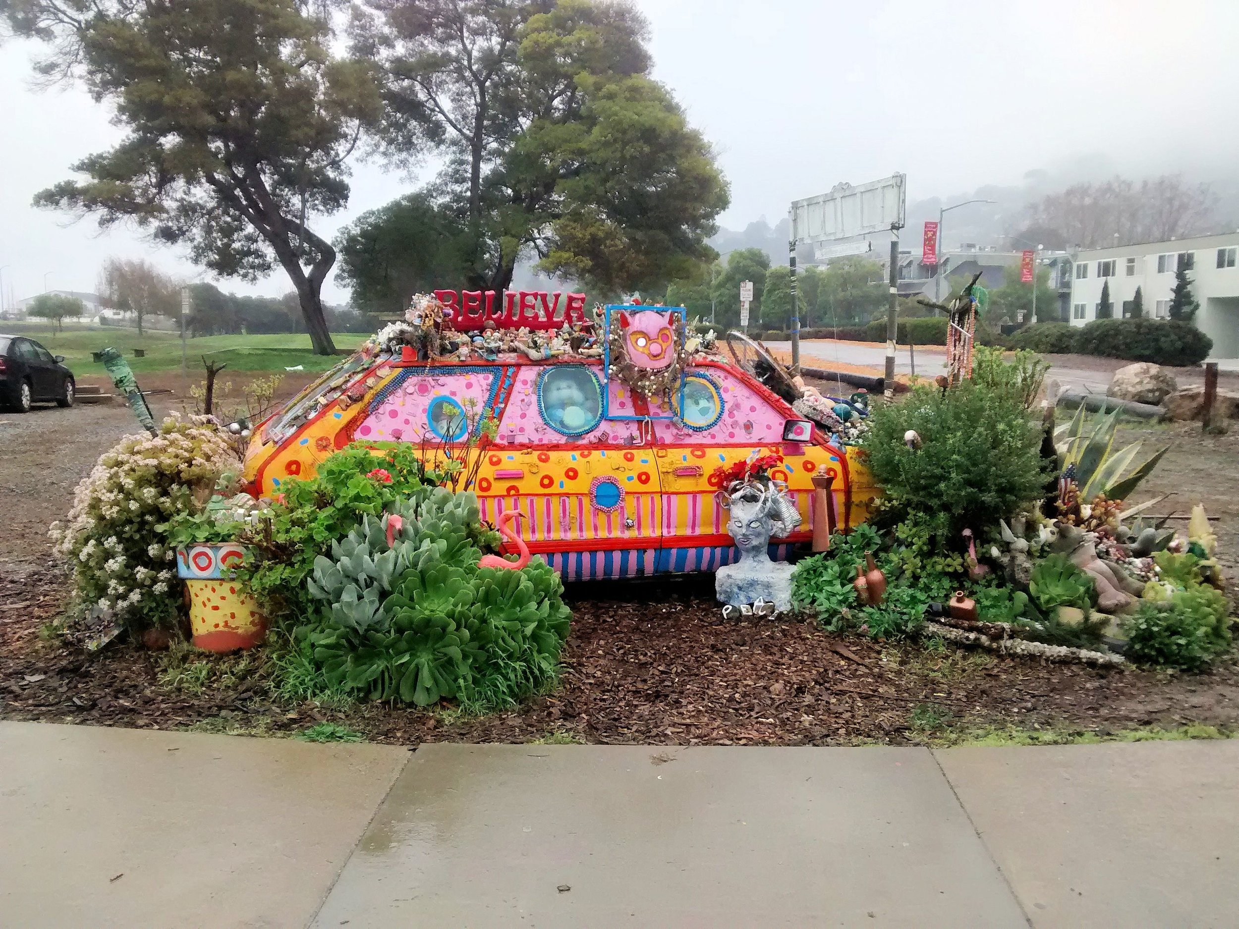 The ArtCar in all its glory. Photo by Heather Wilcoxon