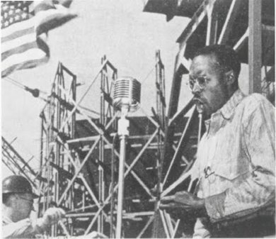 Joseph James performing at Marinship