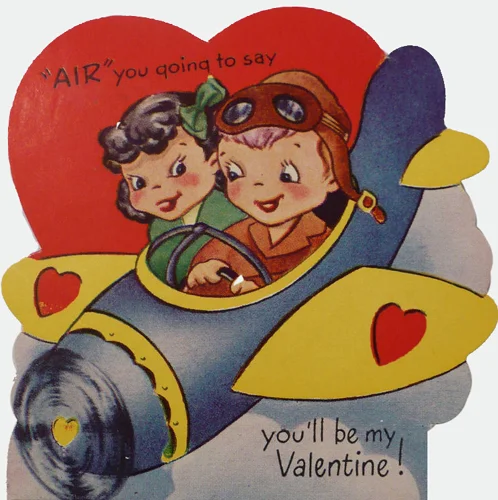 40s era Valentine. Courtesy illustration