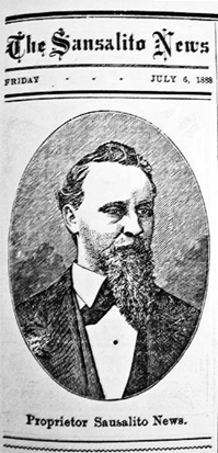 Portrait of J.E. Slinkey from the Sausalito News