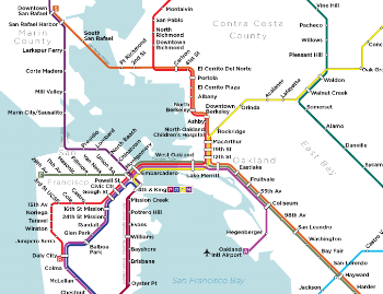 1956 BART MasterPplan with stations in Marin