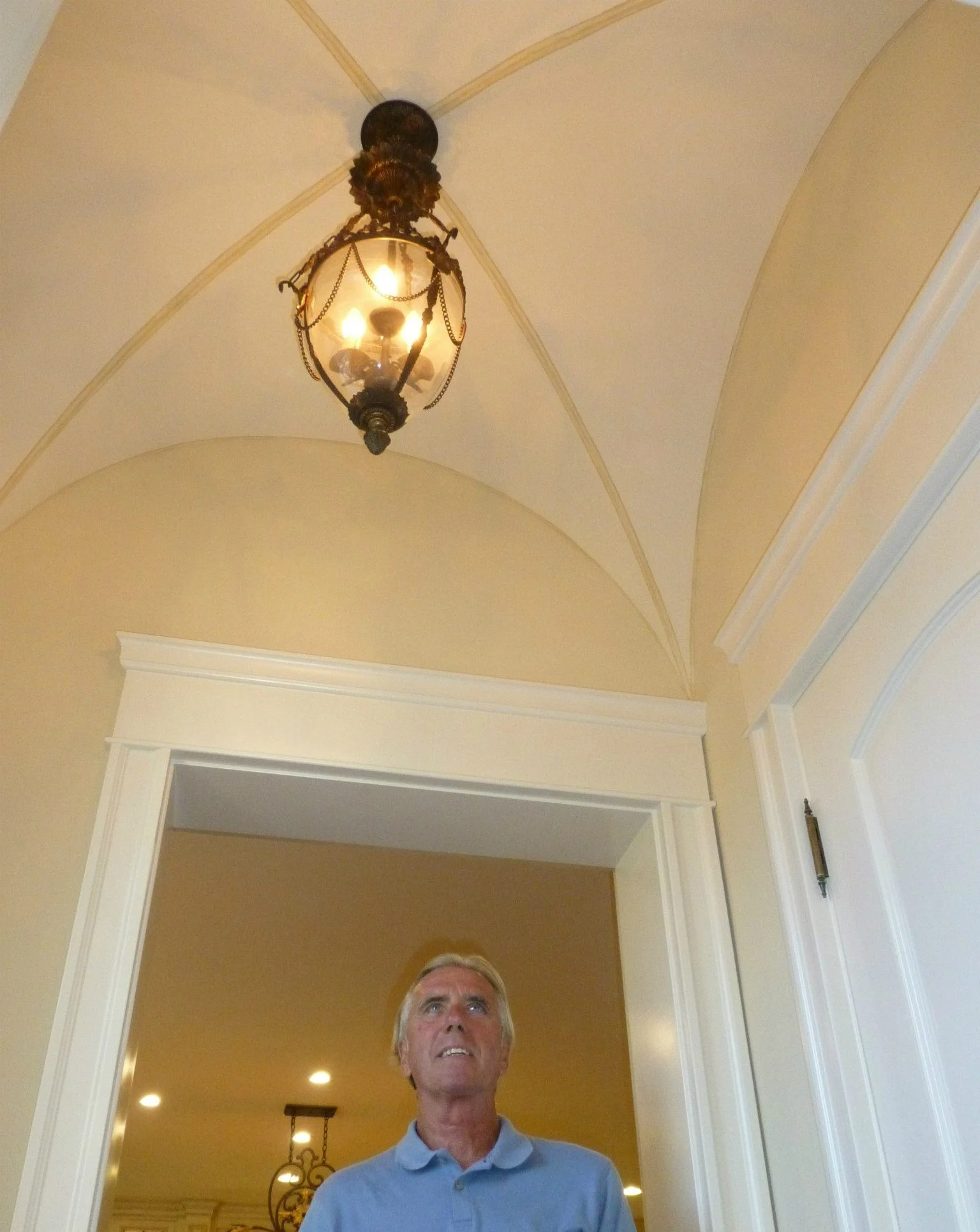 Tom Fiss, visiting a completed historical restoration in Coronado, CA.
