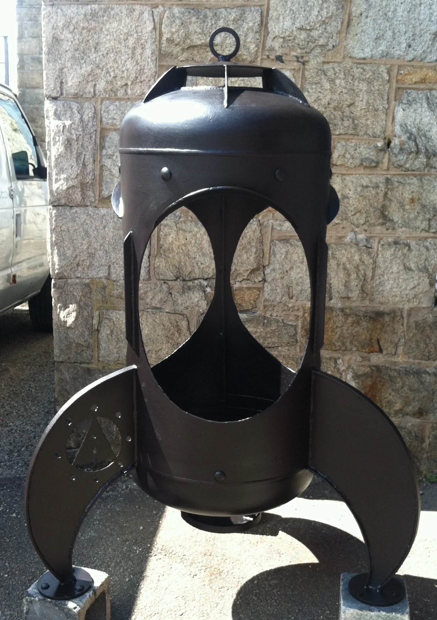 "Rocket Ship" Firepit / Chiminea