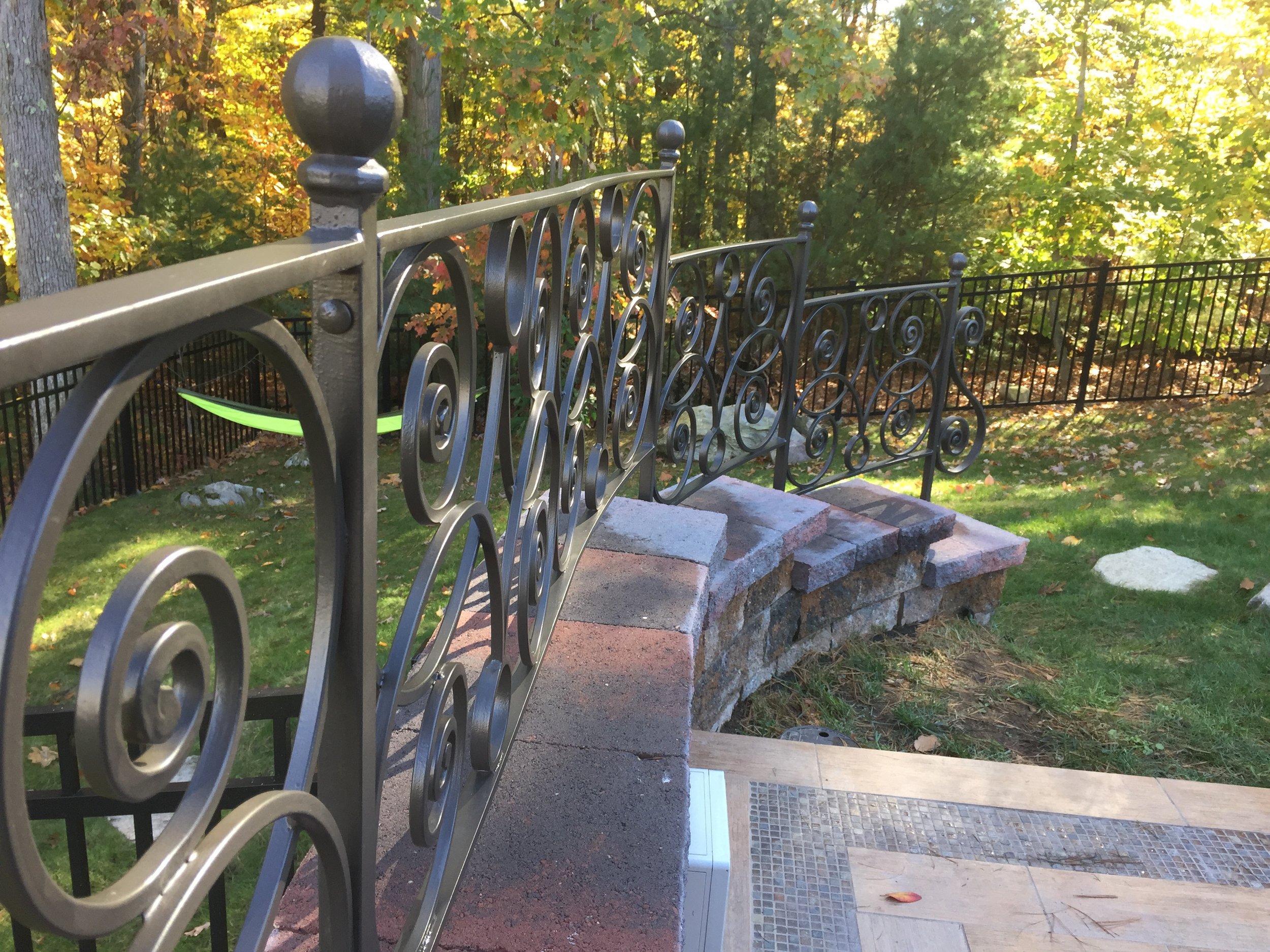 Hand-forged Retaining Wall Fencing