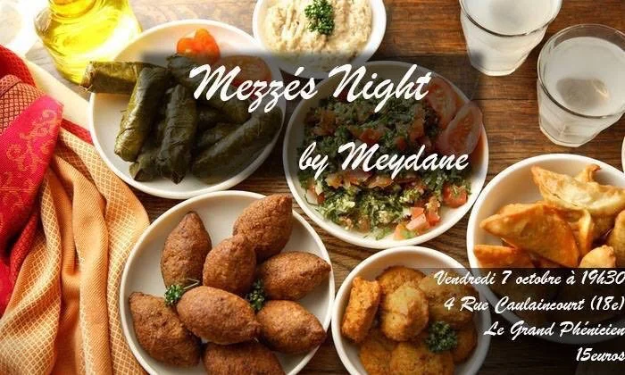 Mézzé Night, découverte de la cuisine libanaise, organisé par Meydane SciencesPo le 7 octobre 2016.
