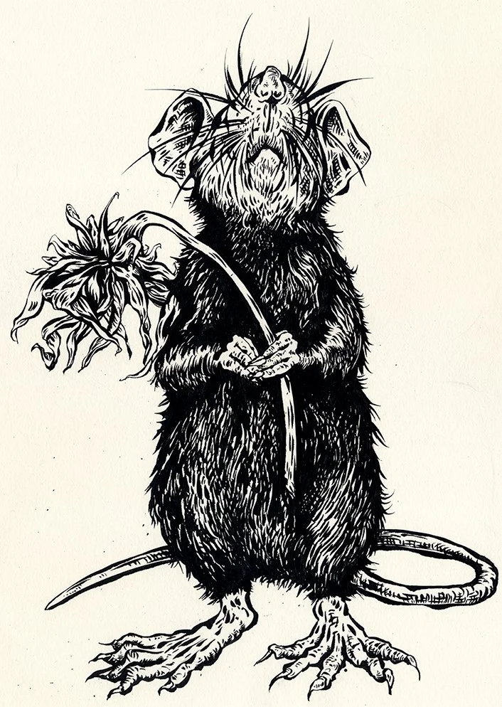 Rat with Flower #4